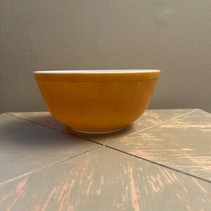 Pyrex 403 Orange Mixing Bowl